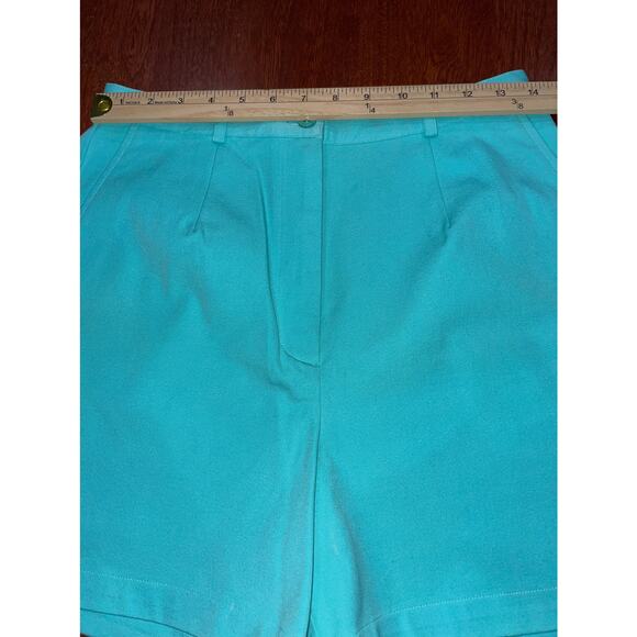 LILLY PULITZER White Label Teal Shorts Size 6 - Picture 8 of 10